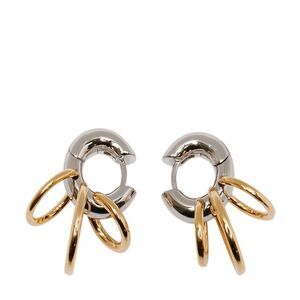 Panconesi Women Charm Detail Huggies Hoops